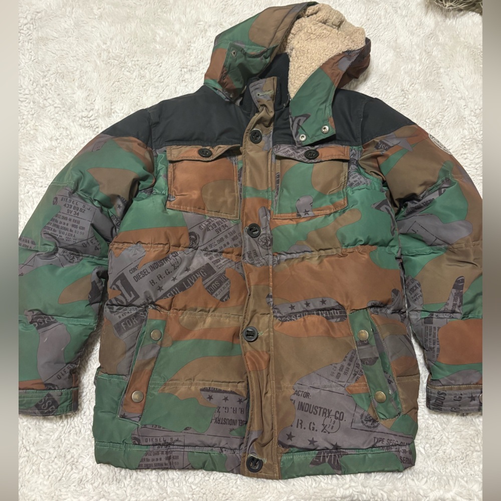 Diesel Multicolor Jacket with Black Interior boys 12 14 L